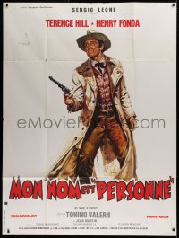 3w1364 MY NAME IS NOBODY style A French 1p 1974 Il Mio nome e Nessuno, art of Henry Fonda by Casaro!