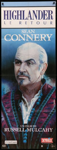 3w1171 HIGHLANDER 2 French door panel 1991 great different close portrait of immortal Sean Connery!