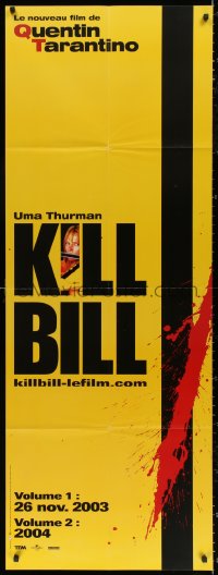 3w1173 KILL BILL: VOL. 1/KILL BILL: VOL. 2 French door panel 2003 Quentin Tarantino, Uma Thurman