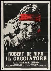 3w1020 DEER HUNTER pre-Awards Italian 1p 1979 Michael Cimino, Robert De Niro with gun to his head!