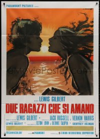 3w0257 FRIENDS Italian 1p 1972 best different Cesselon art of runaway teens who have a baby!