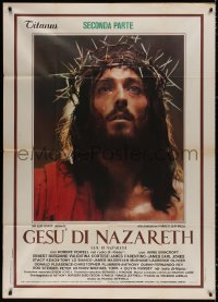 3w0270 JESUS OF NAZARETH Italian 1p 1977 Franco Zeffirelli, Robert Powell w/ crown of thorns!