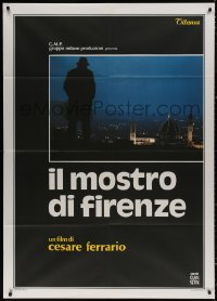 3w1088 MONSTER OF FLORENCE Italian 1p 1986 creepy serial killer's silhouette looking over the city!