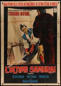 3w0305 REBELLION Italian 1p 1967 cool different art of samurai Toshiro Mifune by Rodolfo Gasparri!