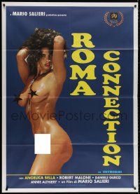 3w1111 ROMA CONNECTION Italian 1p 1995 full-length image of sexy naked Angelica Bella, rare!