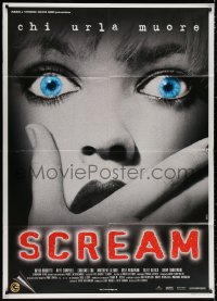 3w1116 SCREAM Italian 1p 1997 directed by Wes Craven, David Arquette, Neve Campbell, rare!