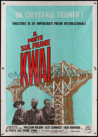 3w0054 BRIDGE ON THE RIVER KWAI Italian 2p R1970s William Holden, Alec Guinness, David Lean classic