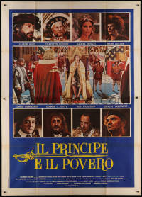 3w0900 CROSSED SWORDS Italian 2p 1977 Prince & the Pauper with sexy Raquel Welch added!