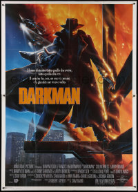 3w0902 DARKMAN Italian 2p 1990 directed by Sam Raimi, Alvin art of masked hero Liam Neeson, rare!