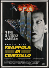3w0906 DIE HARD Italian 2p 1988 cop Bruce Willis is up against twelve terrorists, crime classic!