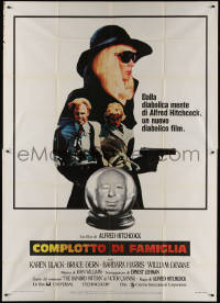 3w0070 FAMILY PLOT Italian 2p 1976 from the mind of Alfred Hitchcock, Karen Black, Bruce Dern