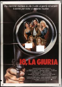 3w0929 I, THE JURY Italian 2p 1982 Armand Assante as Mike Hammer, different art with naked girls!