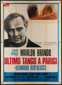 3w0940 LAST TANGO IN PARIS Italian 2p R1970s Marlon Brando, Maria Schneider, Bernardo Bertolucci