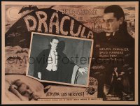 3w0696 DRACULA Mexican LC R1990s Tod Browning classic, best close up of vampire Bela Lugosi!