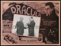 3w0695 DRACULA Mexican LC R1990s close up of vampire Bela Lugosi & Edward Van Sloan as Van Helsing!