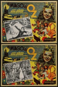 3w0698 WIZARD OF OZ 2 Mexican LCs R1990s great scenes with both Judy Garland & Ray Bolger!