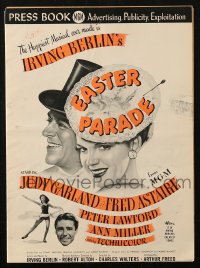 3w0647 EASTER PARADE pressbook 1948 Judy Garland & Fred Astaire, Irving Berlin musical, ultra rare!