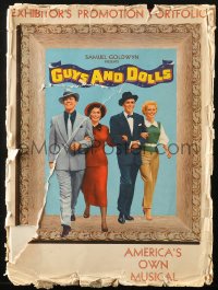 3w0656 GUYS & DOLLS pressbook 1955 Marlon Brando, massive & wonderful, with many sections!