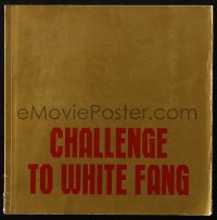 3w0876 CHALLENGE TO WHITE FANG export Italian promo book 1975 Lucio Fulci, Franco Nero & sled dogs!