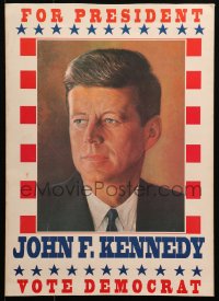 3w0554 JOHN F. KENNEDY 14x20 political campaign 1960 vote democrat for the 35th U.S. President!