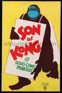 3w0719 SON OF KONG English trade ad 1934 Ernest B. Schoedsack, EMC art of ape wearing sandwich sign!