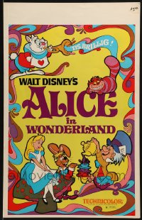 3w0724 ALICE IN WONDERLAND WC R1974 Walt Disney, Lewis Carroll classic, cool psychedelic art!