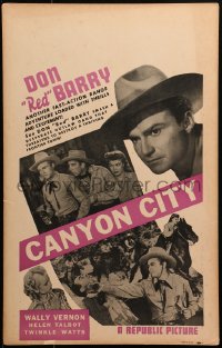 3w0739 CANYON CITY WC 1943 cowboy Don Red Barry, Wally Vernon, Helen Talbot, Twinkle Watts