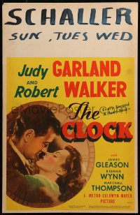 3w0742 CLOCK WC 1945 romantic c/u of Judy Garland & Robert Walker, Vincente Minnelli classic, rare!