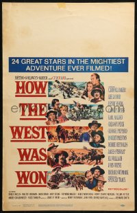 3w0781 HOW THE WEST WAS WON WC 1964 John Ford epic, Debbie Reynolds, Gregory Peck & all-star cast!