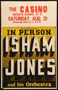3w0789 ISHAM JONES music concert WC 1937 in person with his Orchestra at The Casino, rare!