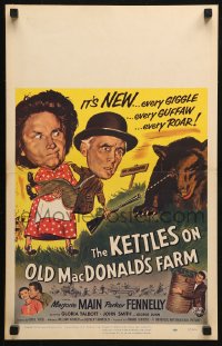 3w0792 KETTLES ON OLD MacDONALD'S FARM WC 1957 Marjorie Main & Parker Fennelly in the Ozarks!