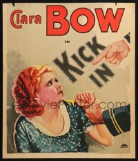 3w0793 KICK IN WC 1931 great close up art of scared redhead Clara Bow grabbed & accused, ultra rare!