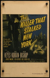 3w0794 KILLER THAT STALKED NEW YORK WC 1950 unseen killer stalks Evelyn Keyes & 8,000,000 people!