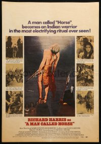 3w0804 MAN CALLED HORSE WC 1970 Richard Harris becomes Sioux Native American Indian warrior!
