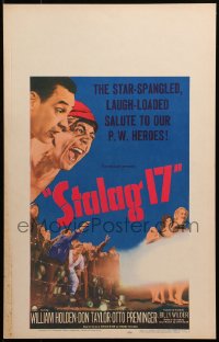 3w0844 STALAG 17 WC 1953 William Holden, Robert Strauss, Billy Wilder WWII POW classic!