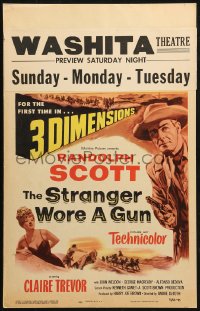 3w0848 STRANGER WORE A GUN 3D WC 1953 Randolph Scott for the first time in three dimensions!