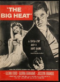 3w0635 BIG HEAT pressbook 1953 hard cop Glenn Ford & soft dame Gloria Grahame, Fritz Lang noir!
