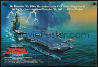 3w0618 FINAL COUNTDOWN promo brochure 1980 U.S.S. Nimitz aircraft carrier, unfolds to 15x22 poster!