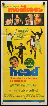 3x0423 HEAD Aust daybill 1968 The Monkees, Peter Tork, Davy Jones, Micky Dolenz, Michael Nesmith