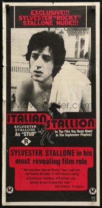 3x0484 PARTY AT KITTY & STUD'S Aust daybill 1980 top-billed Sylvester Stallone in sleazy sex movie!
