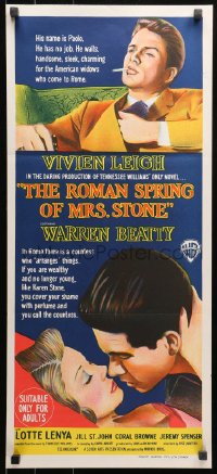 3x0511 ROMAN SPRING OF MRS. STONE Aust daybill 1961 different art of Beatty & Vivien Leigh!