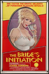 3x0694 BRIDE'S INITIATION 1sh 1976 tasty erotic delights, art of sexy superstar Carol Connors!
