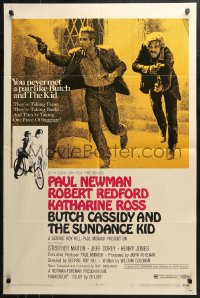 3x0702 BUTCH CASSIDY & THE SUNDANCE KID style B 1sh 1969 Paul Newman, Robert Redford, Ross!