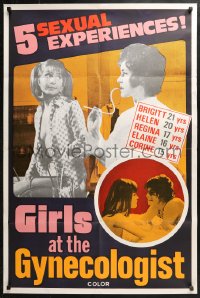 3x0620 TEENAGE SEX REPORT Canadian 1sh 1972 Girls at the Gynecologist, 5 sexual experiences!