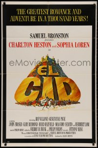 3x0801 EL CID 1sh 1961 Anthony Mann directed, Charlton Heston, sexy Sophia Loren!