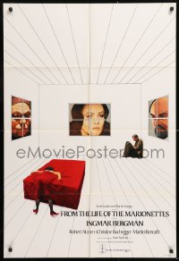 3x0581 FROM THE LIFE OF THE MARIONETTES English 1sh 1980 Ingmar Bergman, Christine Buchegger!