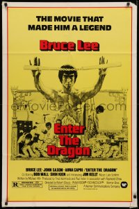 3x0812 ENTER THE DRAGON 1sh R1979 Bruce Lee kung fu classic, the movie that made him a legend!