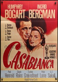 3x0127 CASABLANCA German R1988 Humphrey Bogart, Ingrid Bergman, Michael Curtiz classic!