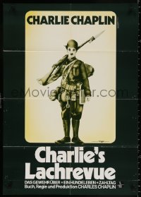 3x0128 CHARLIE'S LACHREVUE German 1978 Shoulder Arms, A Dog's Life, Pay Day, Chaplin in uniform!