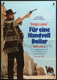 3x0144 FISTFUL OF DOLLARS German R1973 different, introducing the man with no name, Clint Eastwood!